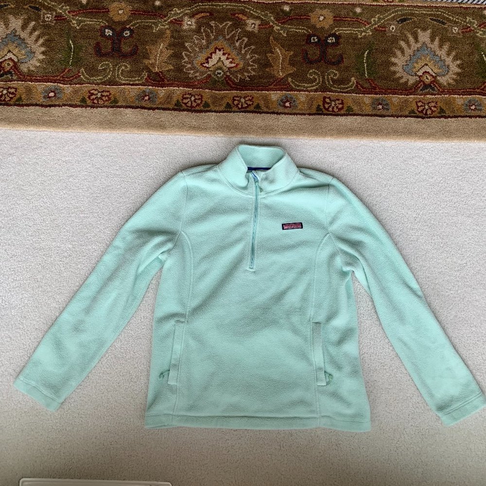 Teal Vineyard Vines Zip-Up